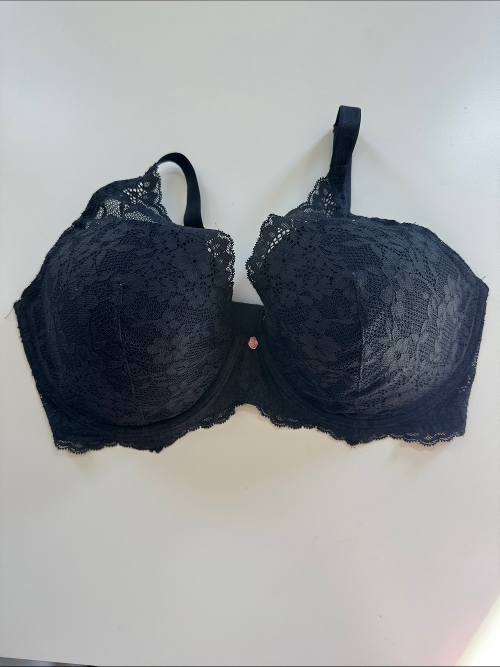Victoria Secret Black Lace Underwire Dream Angels Plunge
